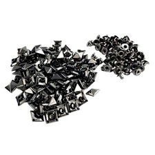 100 Sets  Square Stud Spikes Rivets DIY Bag