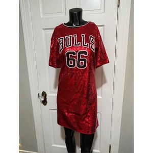 sequin bulls jersey dress BULLS DRESS Black MEDIUM