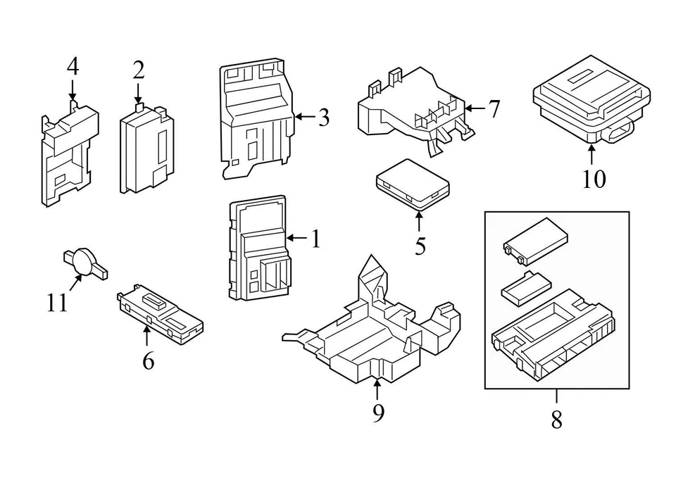 2017-2021 PORSCHE PANAMERA - Liftgate / Trunk Control Module 8W8959107B - Image 3 of 4