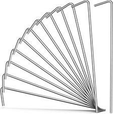 12 Pack Of Heavy Duty Metal Galvanized Steel Tent Stakes for Camping/Inflatables