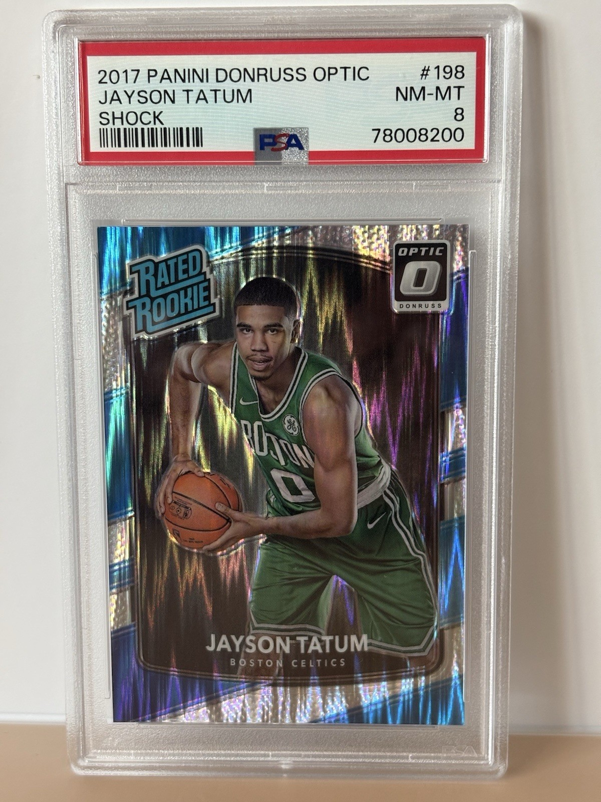Jayson Tatum - 2017-18 Panini Donruss Optic - Rated Rookie #198 Shock (RC) view 1