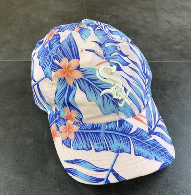 Chicago White Sox Tropical Pink/Purple Baseball Strapback Hat-NWOT