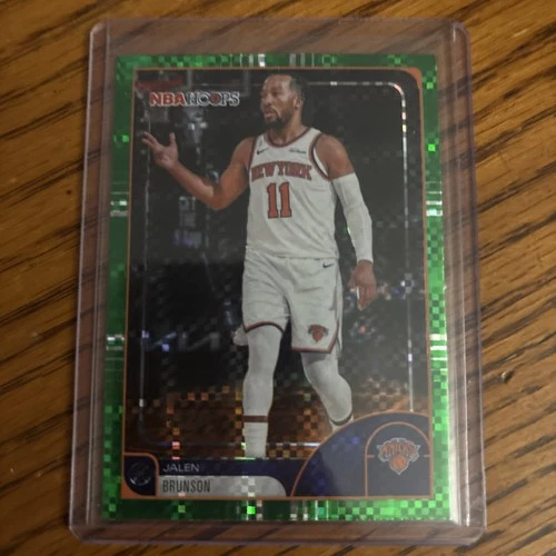 2026 Topps NBA Hoops #190 Jalen Brunson New York Knicks Green SP /75