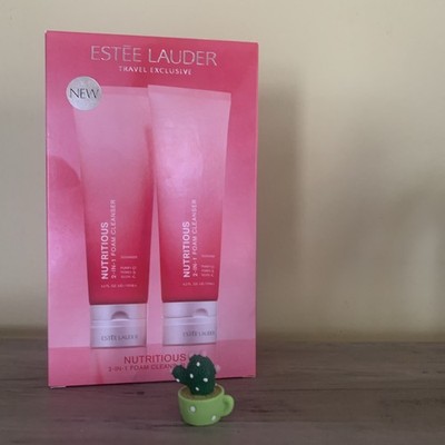 ESTĒE LAUDER PURIFY + GLOW- Nutritious 2-in-1 Foam Cleanser Duo -SET 2 x 125 mL