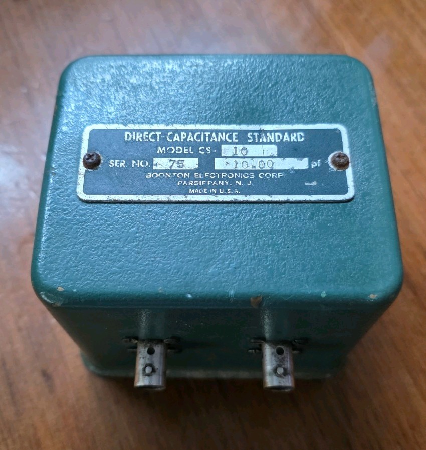 BOONTON CS-10 CAPACITANCE STANDARD, 10.0pF