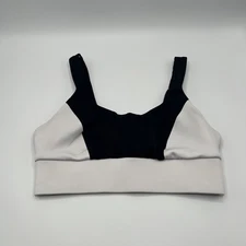 Michi Colorblock Sports Bra Women's Size XS Black N White