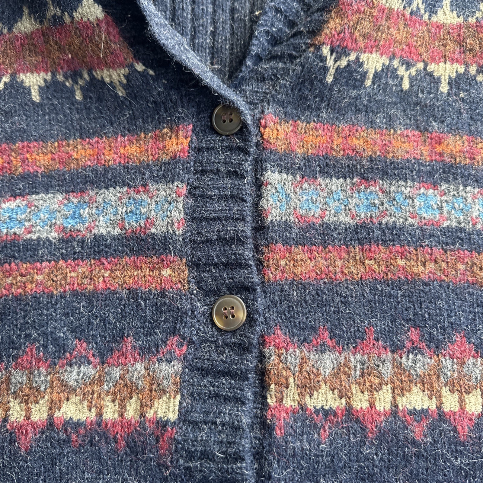 Vintage Pendleton Knockabouts Wool Blue Aztec Wes… - image 5