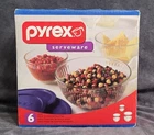 Pyrex Bowls Kitchenware Serveware 6 Piece Sculptured Bowl Set- Sealed