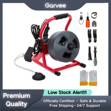 Professional 50ft Manual Drain Cleaner Machin...