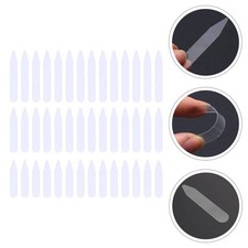 300Pcs Durable White Pet Plastic Collar Supports for Shirt Collar Stays