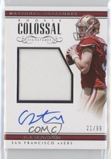 2017 National Treasures Rookie Colossal Signatures 21/99 CJ Beathard Auto kt3