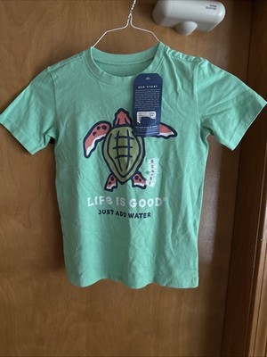 LIFE IS GOOD CRUSHER SHORT SLEEVE JUST ADD WATER SMALL T SHIRT (B16)