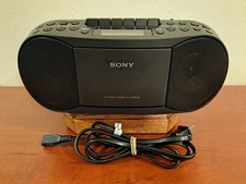 Sony Mega Bass Boombox CFD-S70 CD Player MP3 Cassette AM/FM - Tested & Working