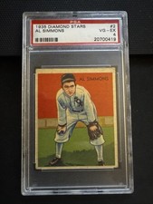1934 1935 1936 DIAMOND STARS # 2 AL SIMMONS White Sox PSA 4 VG-EX