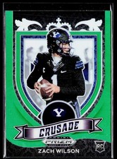 2021 Panini Prizm Draft Picks Collegiate #168 Zach Wilson Green