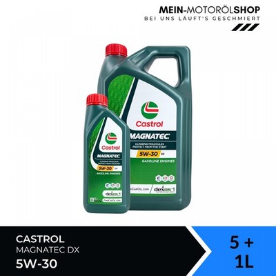Castrol Magnatec 5W-30 DX dexos 1 Gen3 API SP Opel Motoröl 5+1 Liter = 6 Liter
