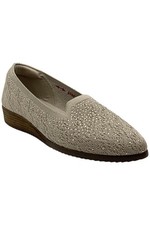 Skechers Women's Cleo Sawdust Sparkle Knit Skimmers Twinkle Taupe