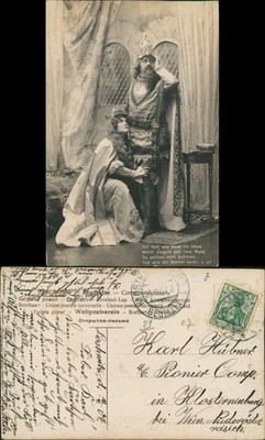 Culture Opera Lohengrin Photocard Help God... Richard Wagner 1907