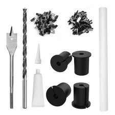 1 inch cable routing kit for starlink,4pcs wall grommet bushing black