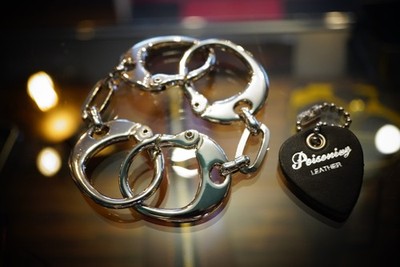 Keith Richards Style Interlocking Link Bracelet Silver Shiny/glossy