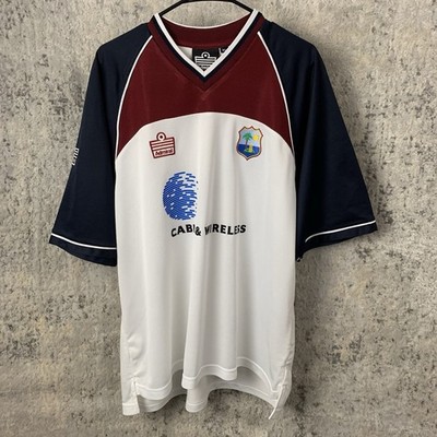 Vintage Admiral WICB West Indies Windies Cricket Jersey XL White Red Men s