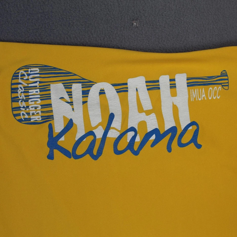 Camiseta sin mangas Patagonia para mujer pequeña amarilla NOAH Kalama Outrigger gráfico espalda deportiva Foto 2 de 4