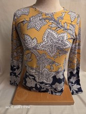 Talbots XS Crew Neck Long Sleeve Floral Knit ...