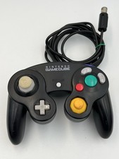 Black Official Gamecube Controller OEM Nintendo Wired Tested Authentic