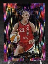 2025 Panini Select WNBA A'Ja Wilson Pink Flash Prizms #56 Aces