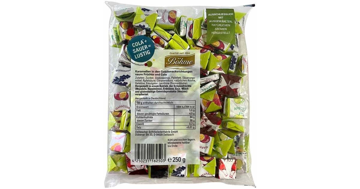 Фруктовые карамельки Bohme nostalgic -SOUR EDITION- 250 г С БЕСПЛАТНОЙ ДОСТАВКОЙ 2190₽