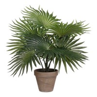 Mica Decorations Palmen Kunstpflanze Im Blumentopf Stan - H40 X Ø35 Cm - GrüN