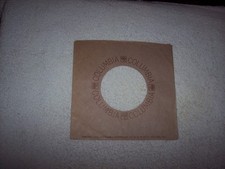 BROWN COLUMBIA RECORDS 7 INCH 45 RPM ORIGINAL SLEEVE ONLY NO SPLITS 14
