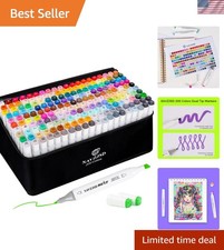 200 Colors Alcohol Markers, Alcohol Markers Set for Adults, Artists in Colori...