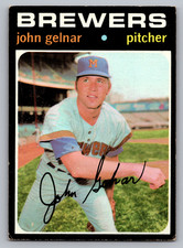 1971 Topps #604 John Gelnar Milwaukee Brewers