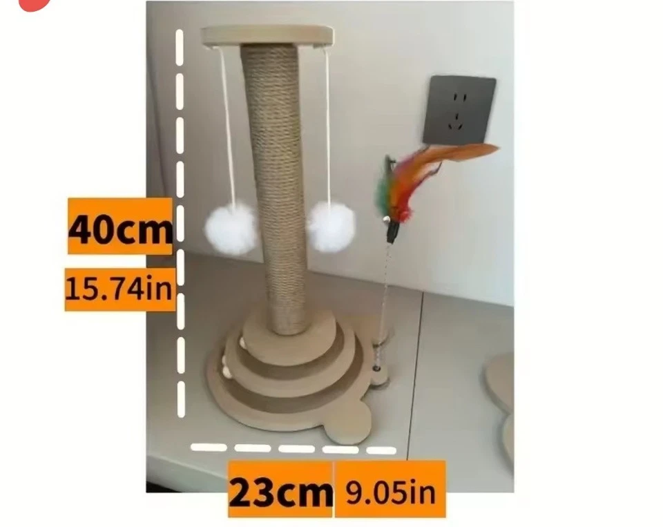 Trixie Tronco Graffi Livia Taupe  per Cani E Gatti, Ottima,Robusta  - Immagine 2 di 4