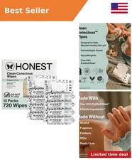 The Honest Company Multi-Use Baby Wipes, Pattern Play, 720 Count