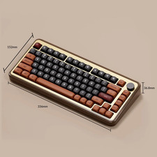Akko MU02 75% Mechanical Keyboard Walnut RGB Wireless Hot Swap 6