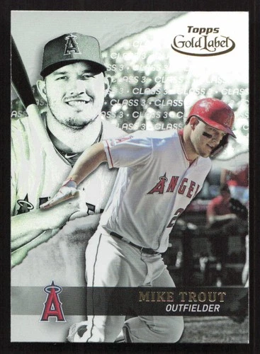 2020 Topps Gold Label Mike Trout Class 3 #1 Card