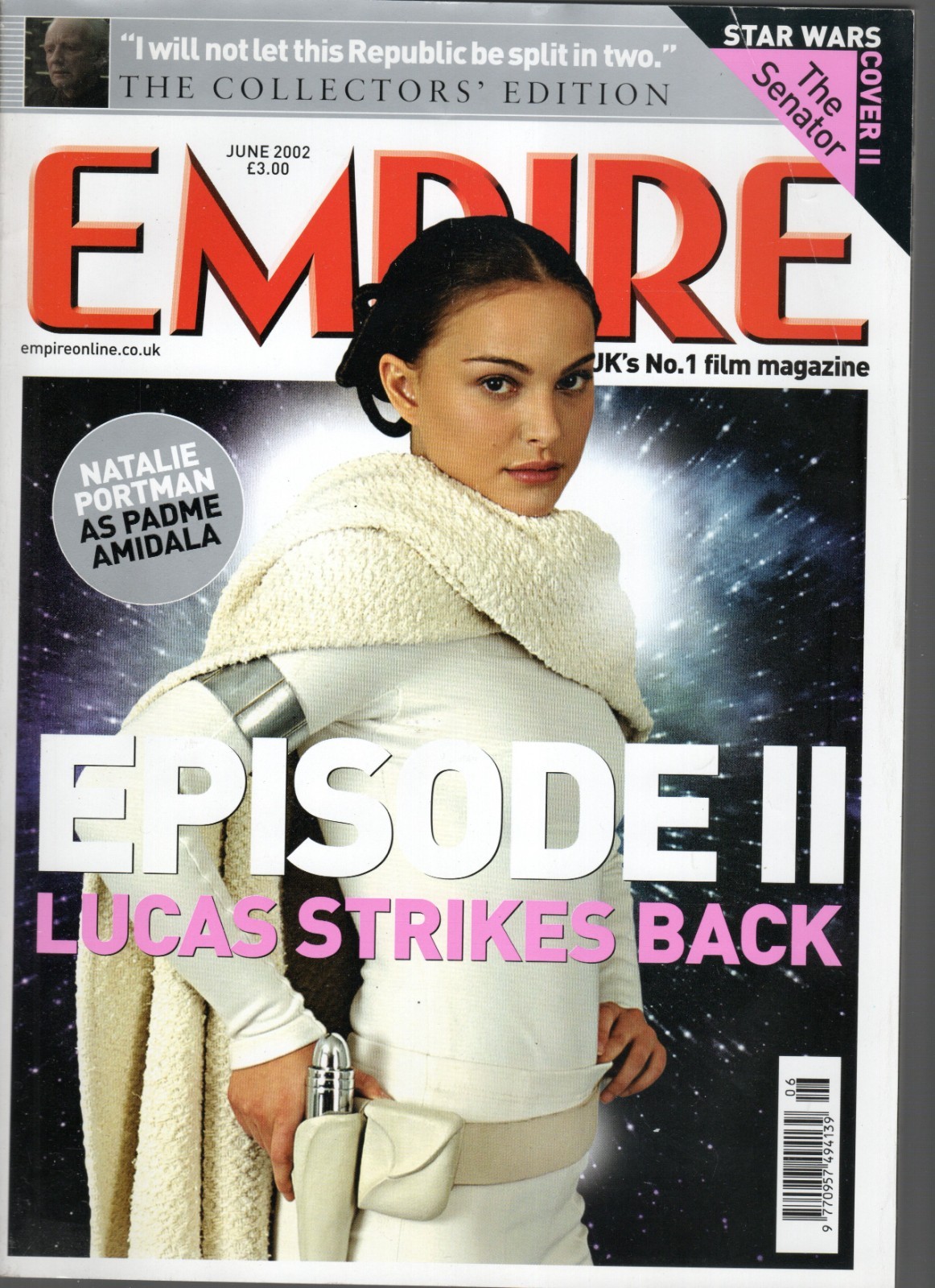 Empire Mag June 2002 - Padme Amidala Cover - Star Wars Episode 2