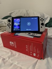 Nintendo Switch White OLED 64GB Console Complete Set Excellent Condition