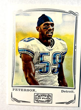 2009 Topps Mayo #139 Julian Peterson SILVER Detroit Lions