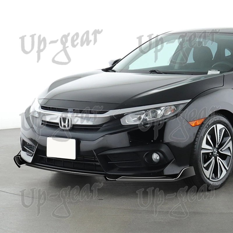 Tapa parachoques delantero universal configurable de hasta 3 estilos diferentes pintada negra Foto 2 de 4