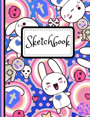 Creepy And Cute Kawaii Sketchbook: Pastel Goth Sketch Book Art Pad