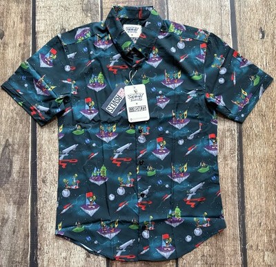 RSVLTS THE THIRD DIMENSION MARVIN THE MARTIAN KUNUFLEX SHIRT MULTI MENS MEDIUM