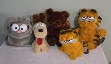 Vtg 1981 1983 Dakin Garfield Plush Lot of 5 Nermal Pooky Odie Moon Tag EXCELLENT
