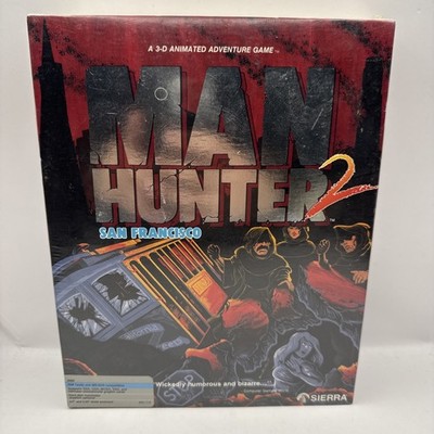 Man Hunter 2 San Francisco IBM PC MS DOS Tandy EGA Brand New Sealed Floppy Disk