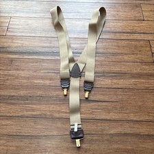 Hold Up Men Beige Suspenders Made in USA 1.5 Inch