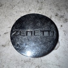 Tapa central de rueda cromada Zenetti # W173 cubierta antipolvo de buje rara