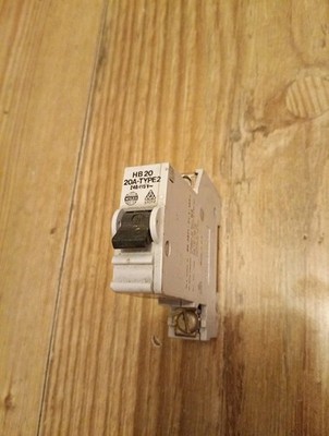 WYLEX HB 20 20 AMP TYP 2 M9 MCB SCHUTZSCHALTER HB20 STOTZ, getestet SCHNELLER VERSAND 