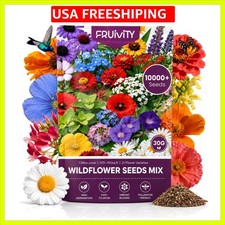 Wildflower Seeds Bulk 10000+, 1.06oz Butterfly Hummingbird Mix, 21 Variety Pe... 243.62 per gallon
